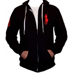 Black Modern Fashion Designer Zip Hoodie